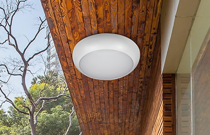 LG09O MODERN Simple Induktion Emergency IP65 SMART RUND LED Bulkhead